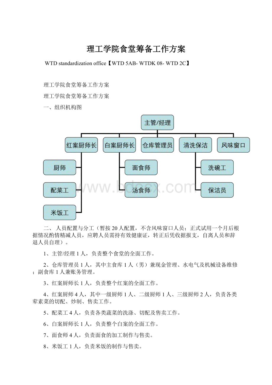 理工学院食堂筹备工作方案Word格式.docx_第1页