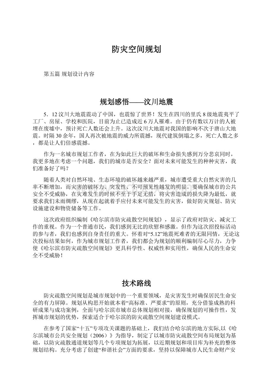 防灾空间规划.docx