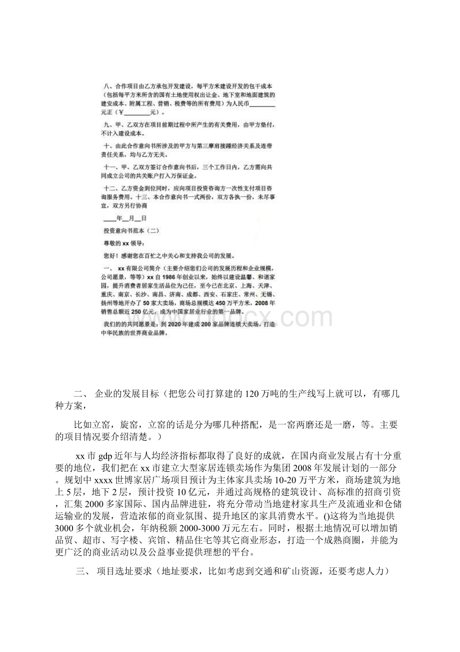 ppp项目投资意向书.docx_第3页