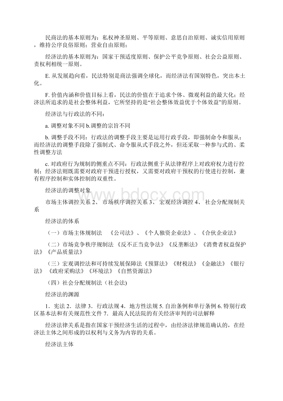 本科经济法复习重点.docx_第2页