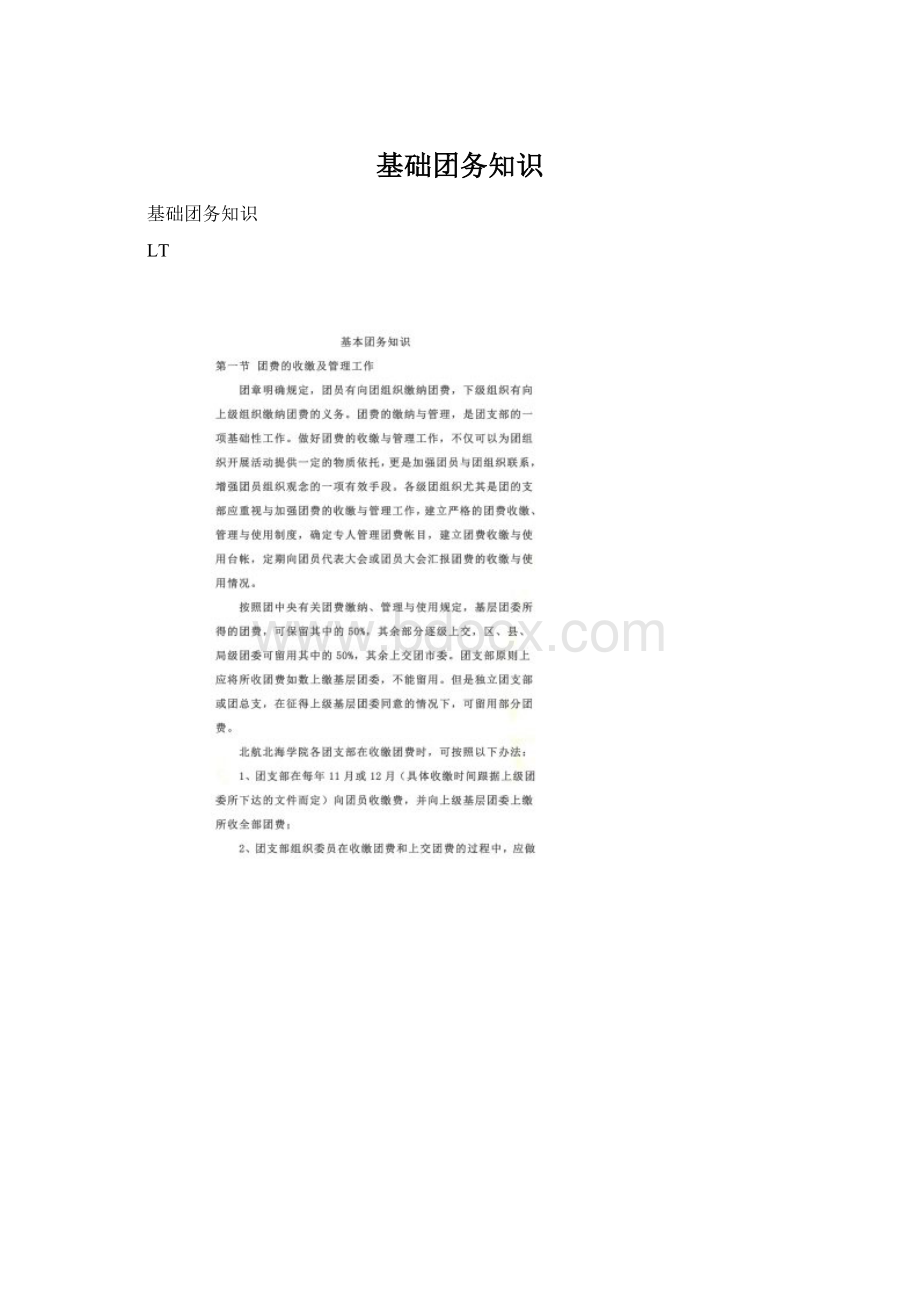 基础团务知识Word文档格式.docx