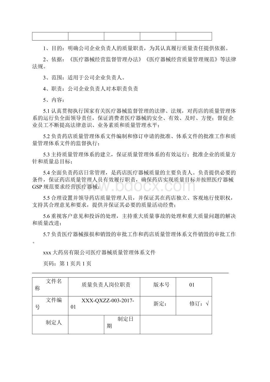 医疗器械岗位职责Word格式文档下载.docx_第3页