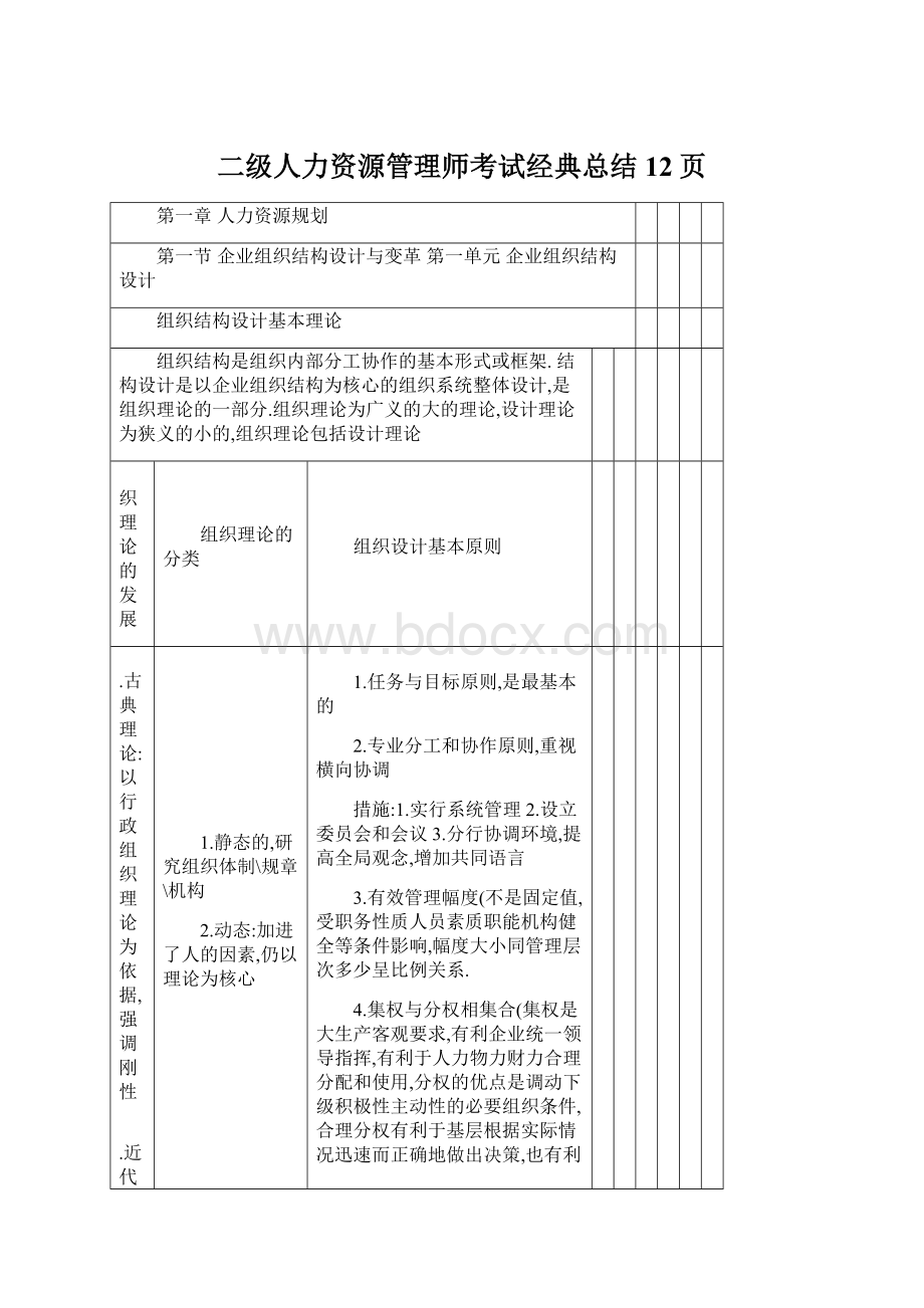 二级人力资源管理师考试经典总结12页.docx_第1页