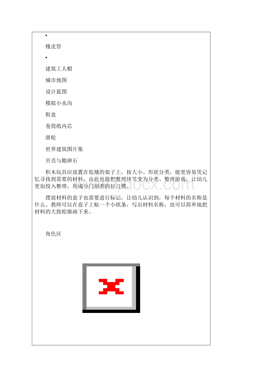 幼儿园培训会议记录表幼儿园各个活动区布局及材料投放.docx_第3页