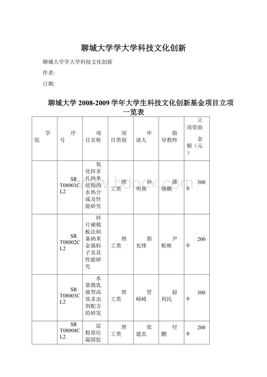 聊城大学学大学科技文化创新.docx_第1页