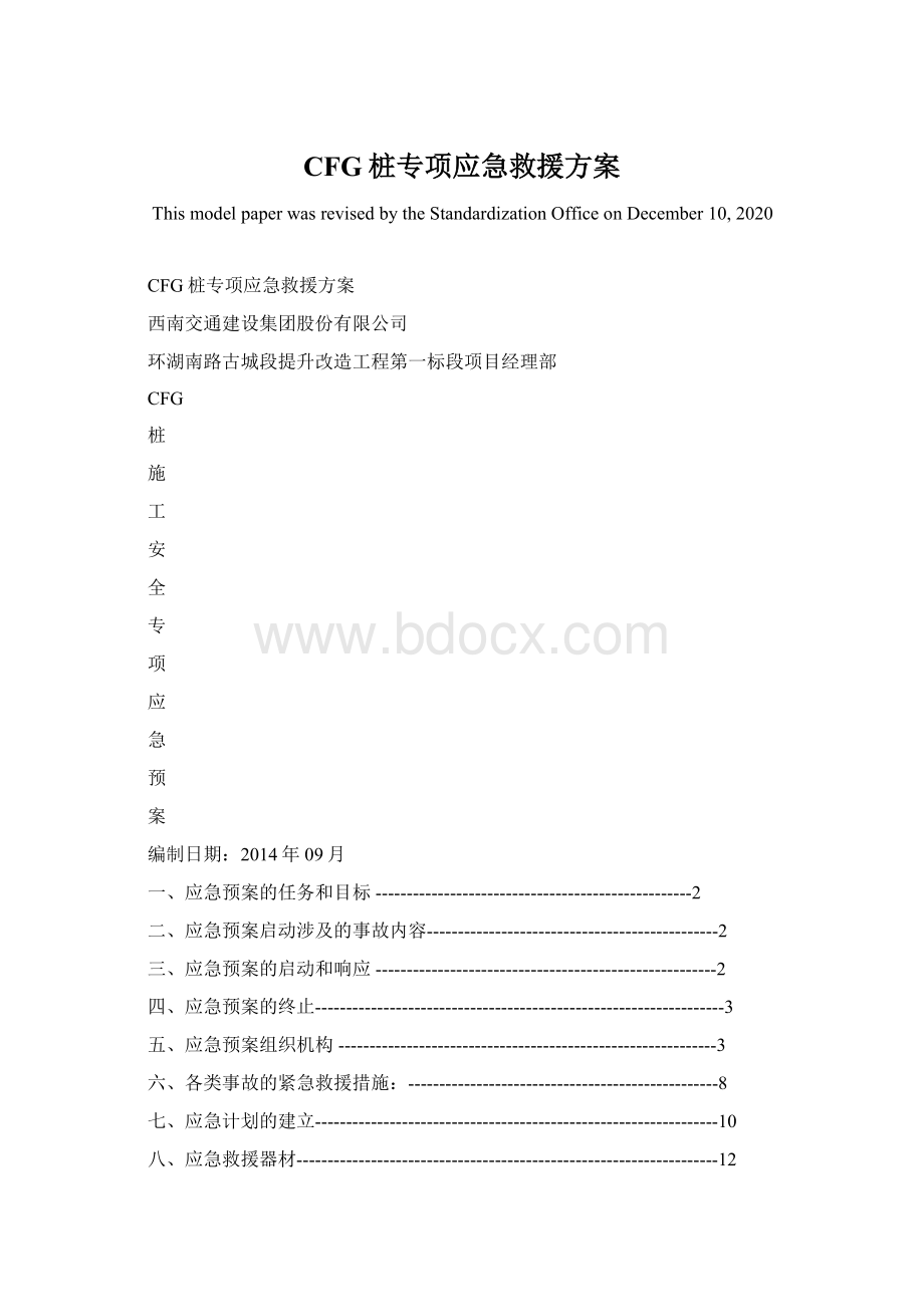 CFG桩专项应急救援方案.docx