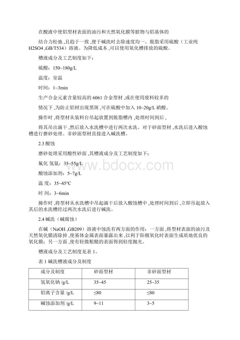 铝型材氧化电泳生产车间工艺操作规程1docWord文档格式.docx_第2页