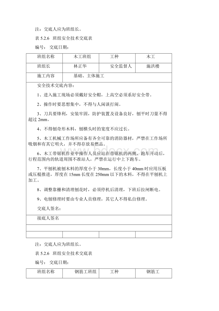 建筑工地班组安全交底内容汇总文档格式.docx_第2页