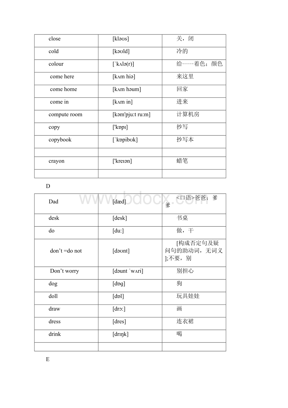 苏教版译林牛津小学英语4A单词表.docx_第3页