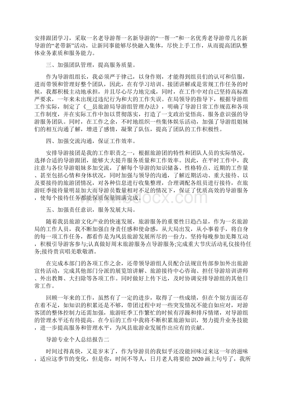 导游专业个人总结报告三篇.docx_第2页