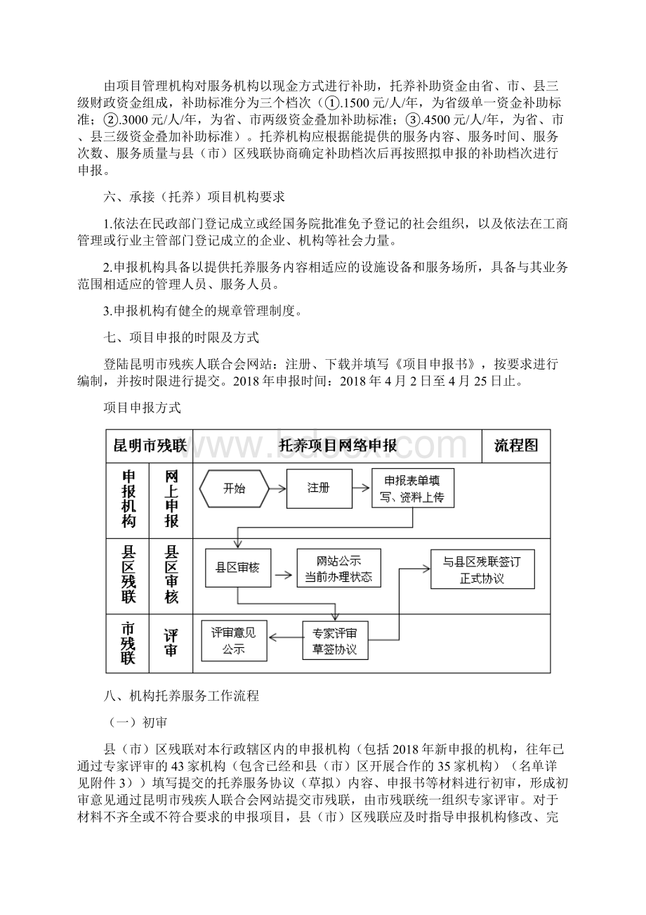 昆明残疾人机构托养服务项目Word文档格式.docx_第2页