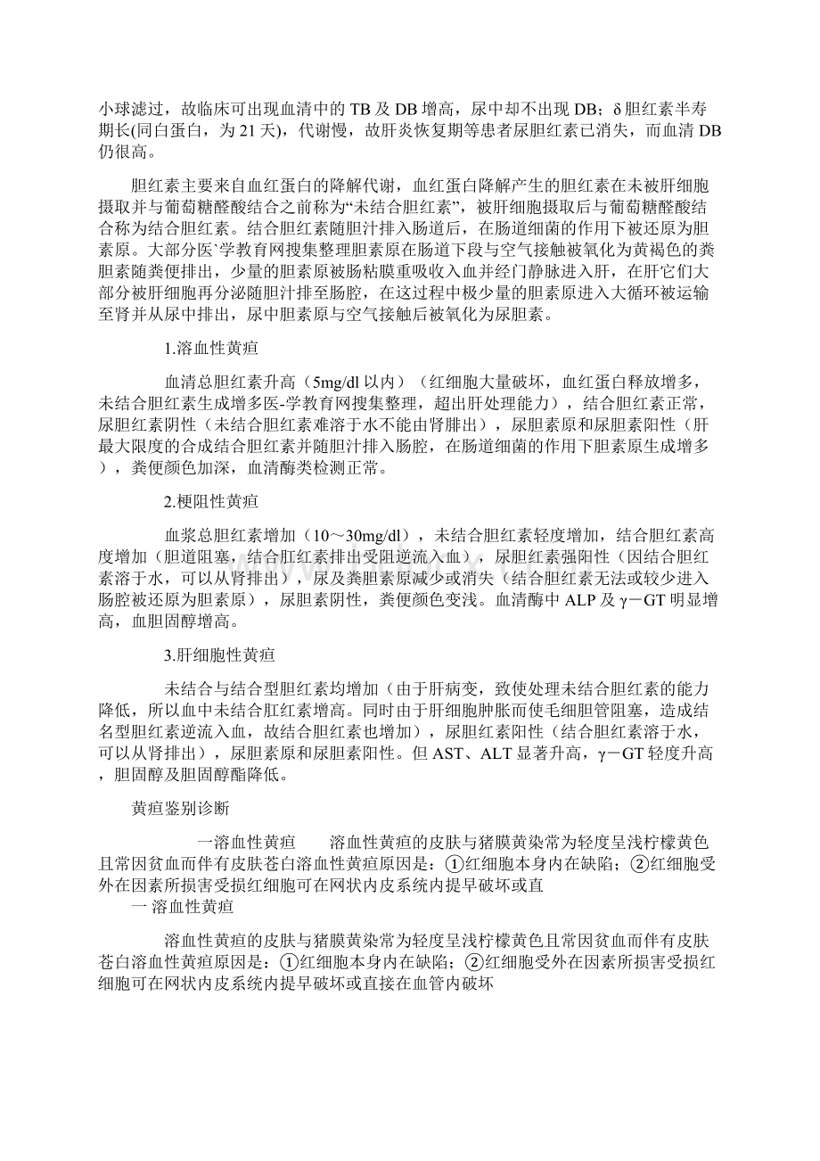 黄疸的鉴别诊断Word文档下载推荐.docx_第2页