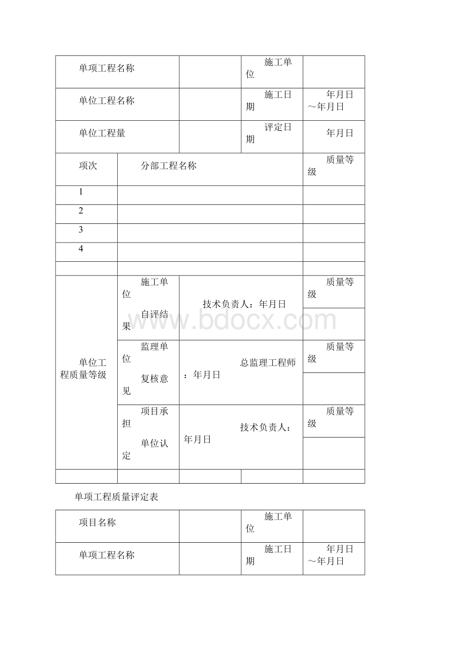 工程质量评定表Word格式文档下载.docx_第2页