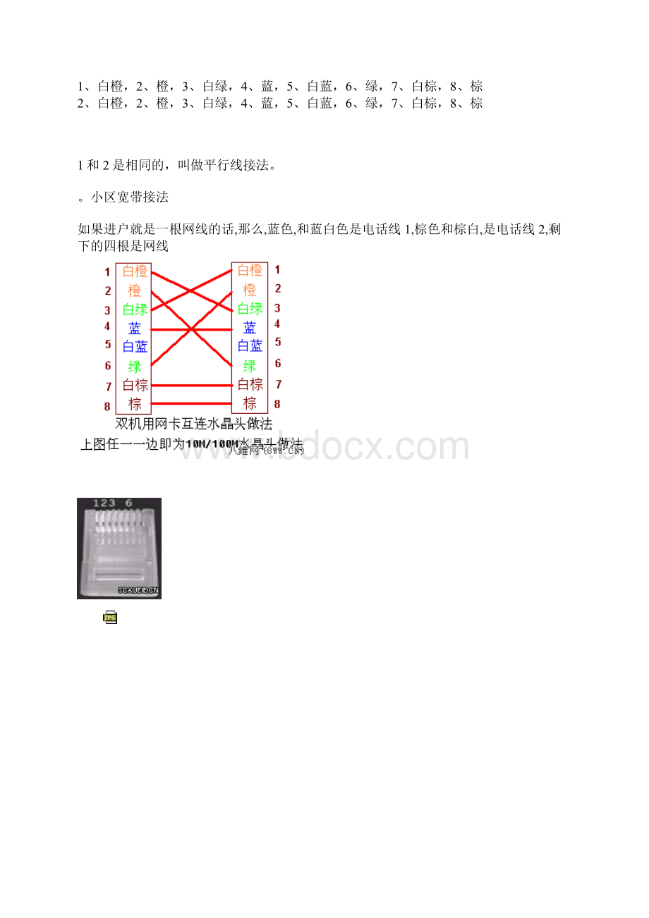 双绞线的标准接法文档格式.docx_第2页