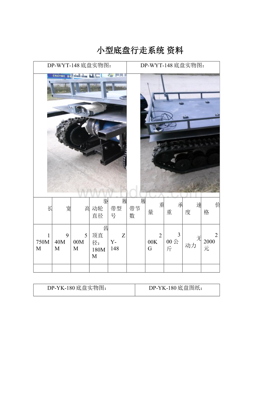 小型底盘行走系统 资料.docx