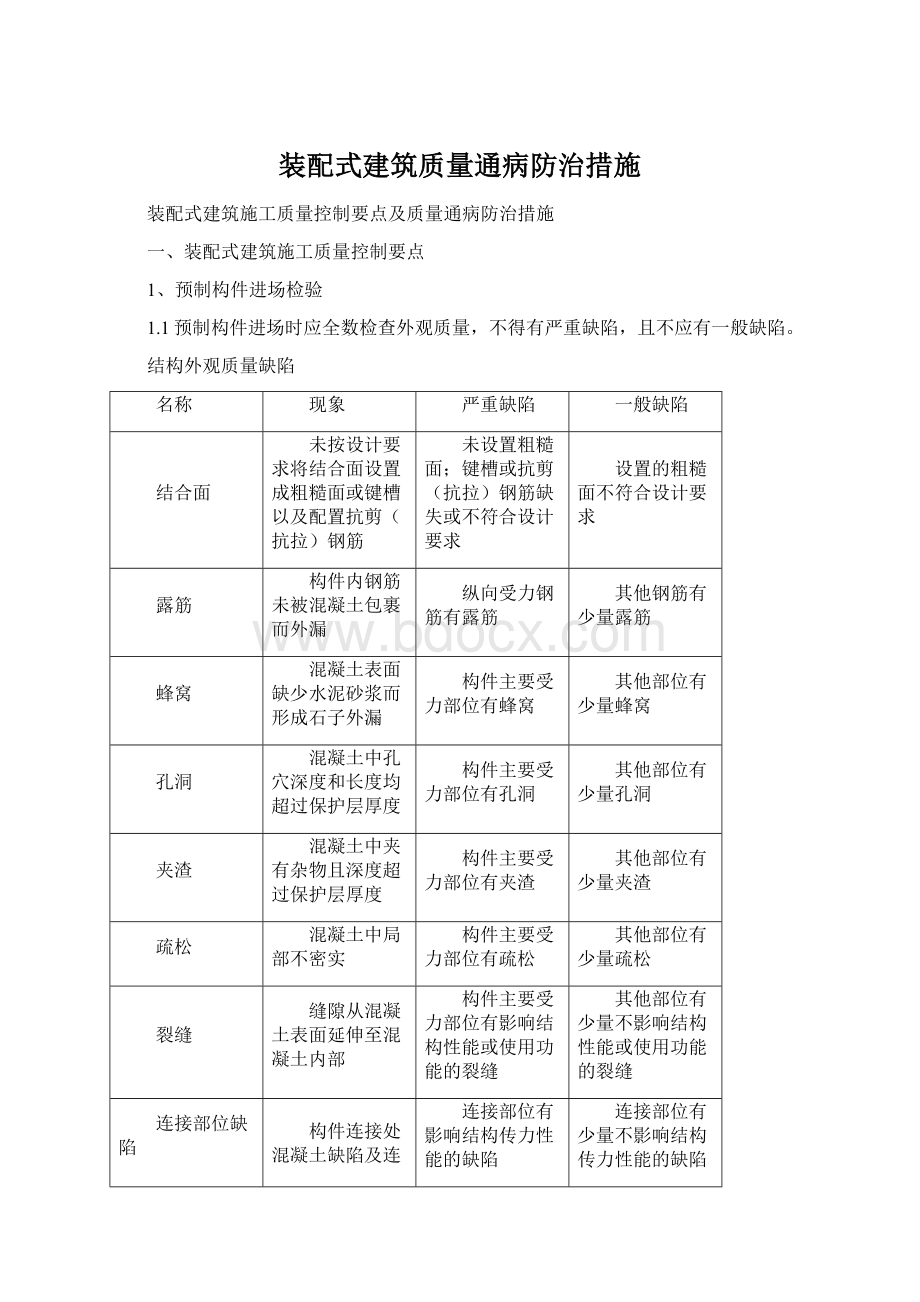 装配式建筑质量通病防治措施.docx