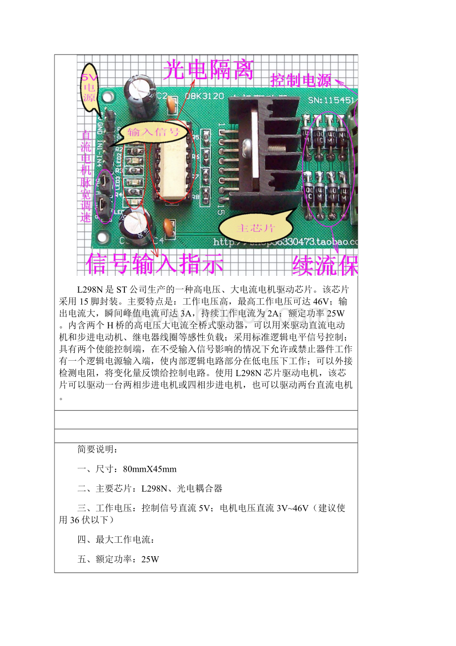 l98n电机驱动模块详解Word格式文档下载.docx_第2页