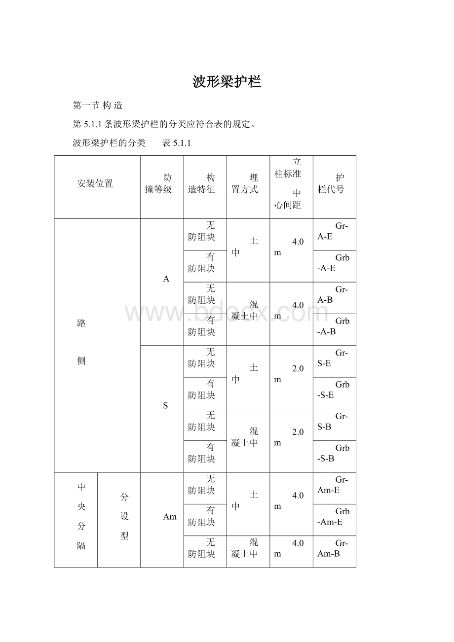 波形梁护栏Word文档下载推荐.docx