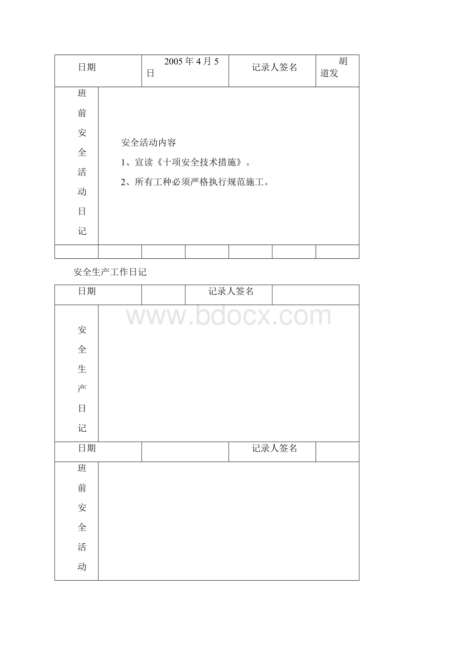 最新安全生产工作日记Word下载.docx_第3页