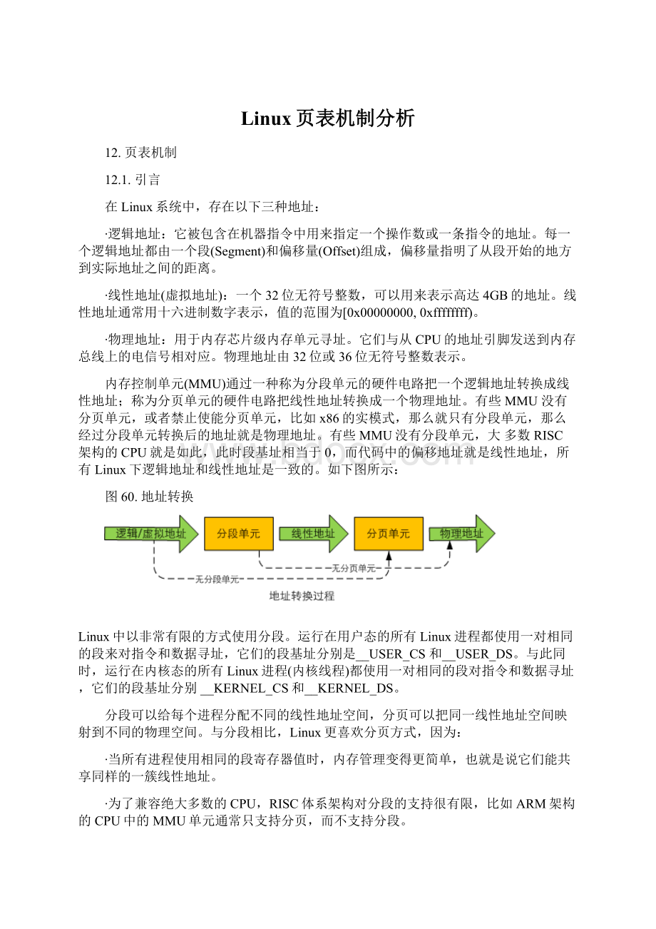 Linux页表机制分析Word文档格式.docx_第1页