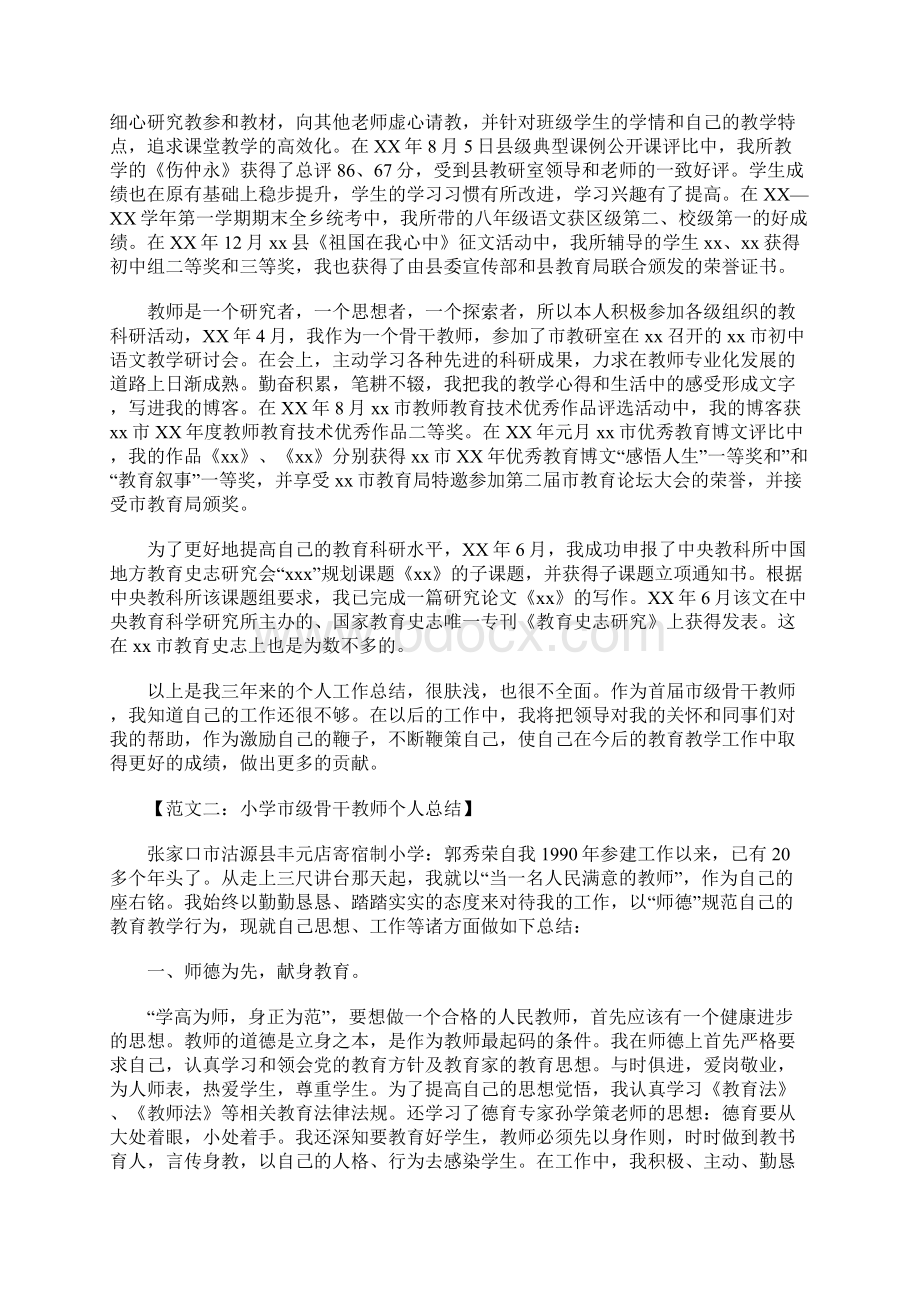 市级骨干教师个人总结.docx_第2页