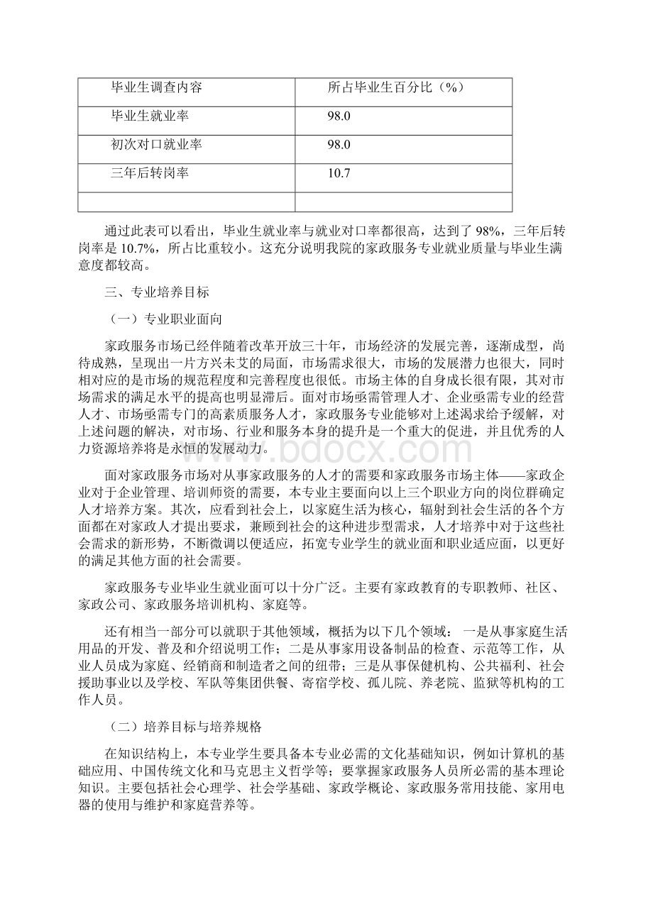 家政服务专业剖析Word文档下载推荐.docx_第2页