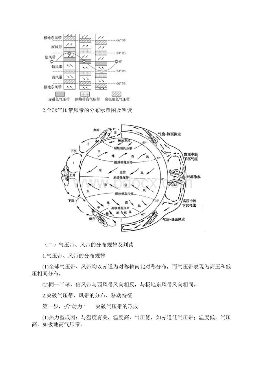 全球气压带的分布移动及季风环流文档格式.docx_第2页