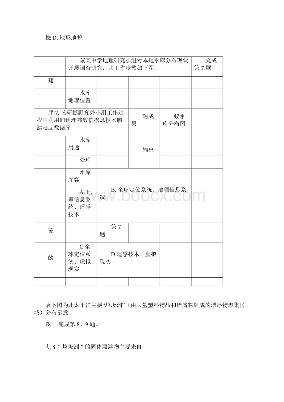 浙江省普通高校招生选考科目地理试题及参考答案doc文档格式.docx_第3页