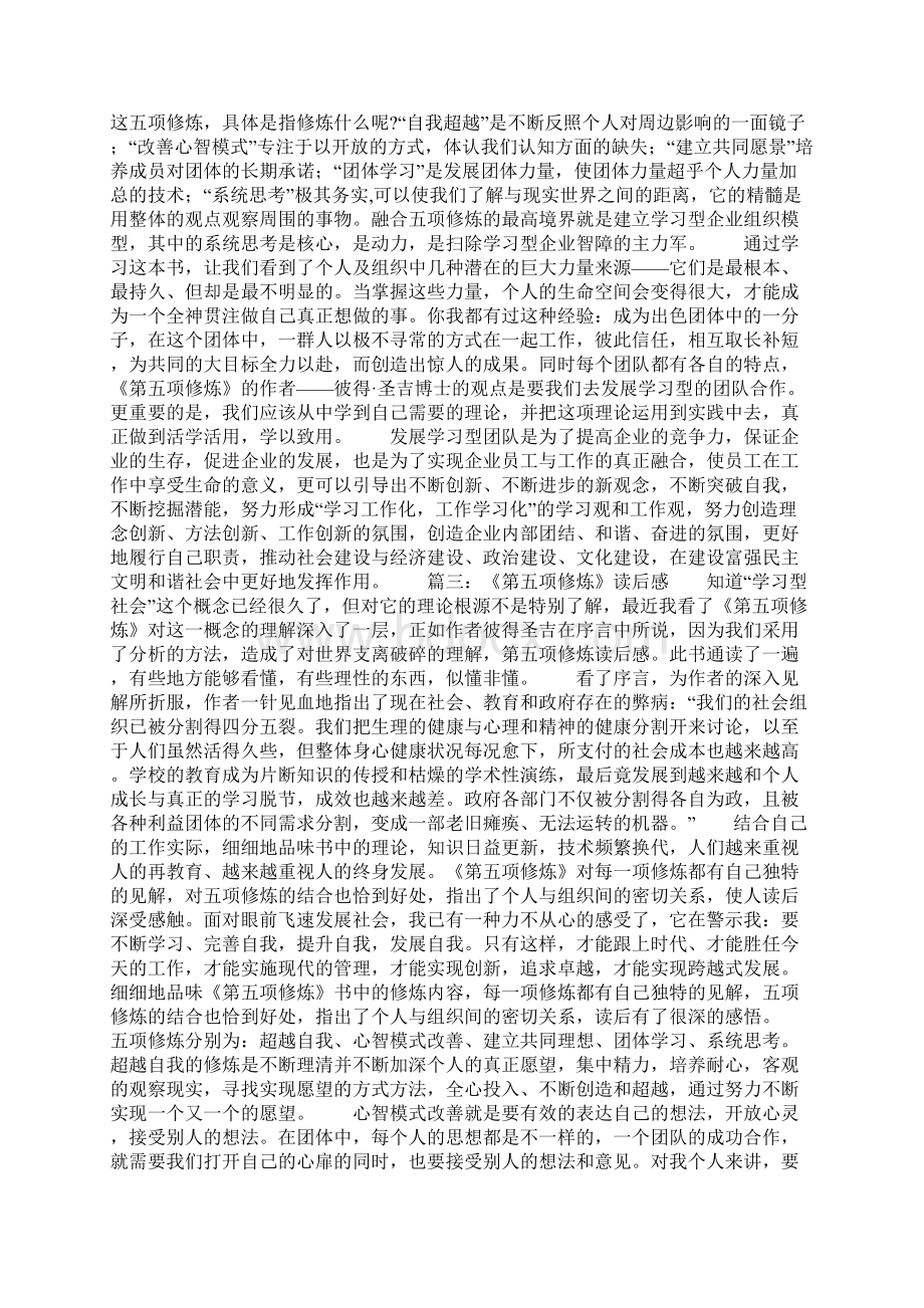 第五项修炼读后感Word格式文档下载.docx_第3页