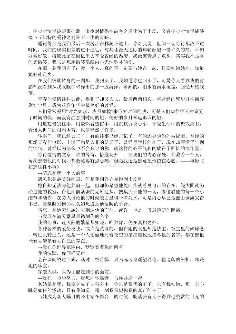 等待爱情的文章绝望中等待爱情Word格式文档下载.docx_第3页