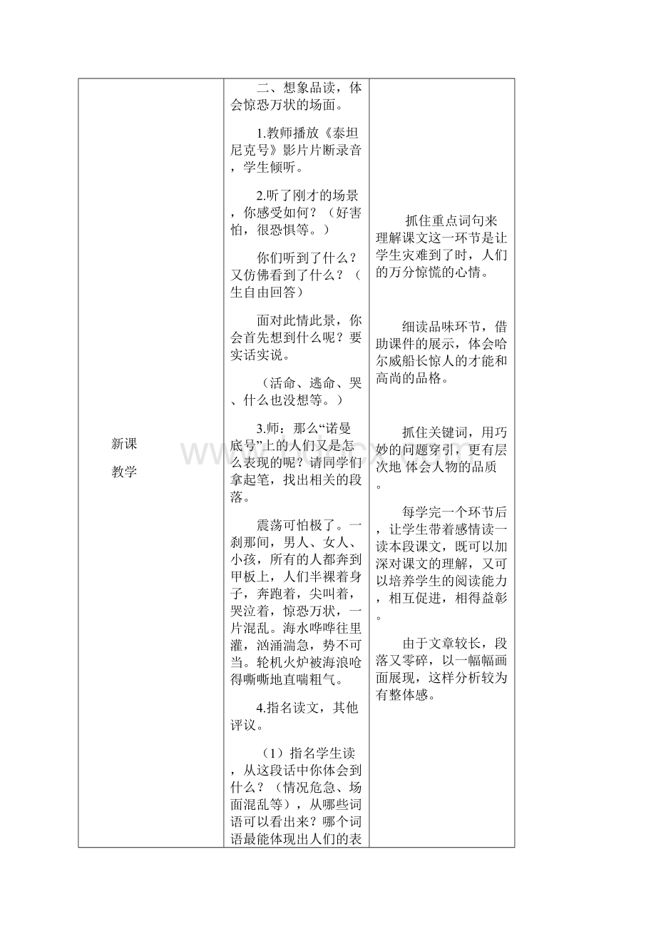 部编新人教版小学四年级下册语文《诺曼底号遇难记》优质教案第二课时.docx_第2页