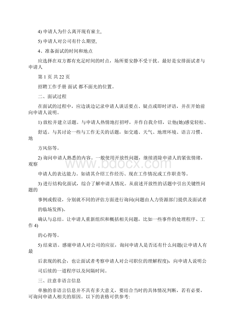 面试操作手册指引人力资源管理招聘工作手册文档格式.docx_第2页