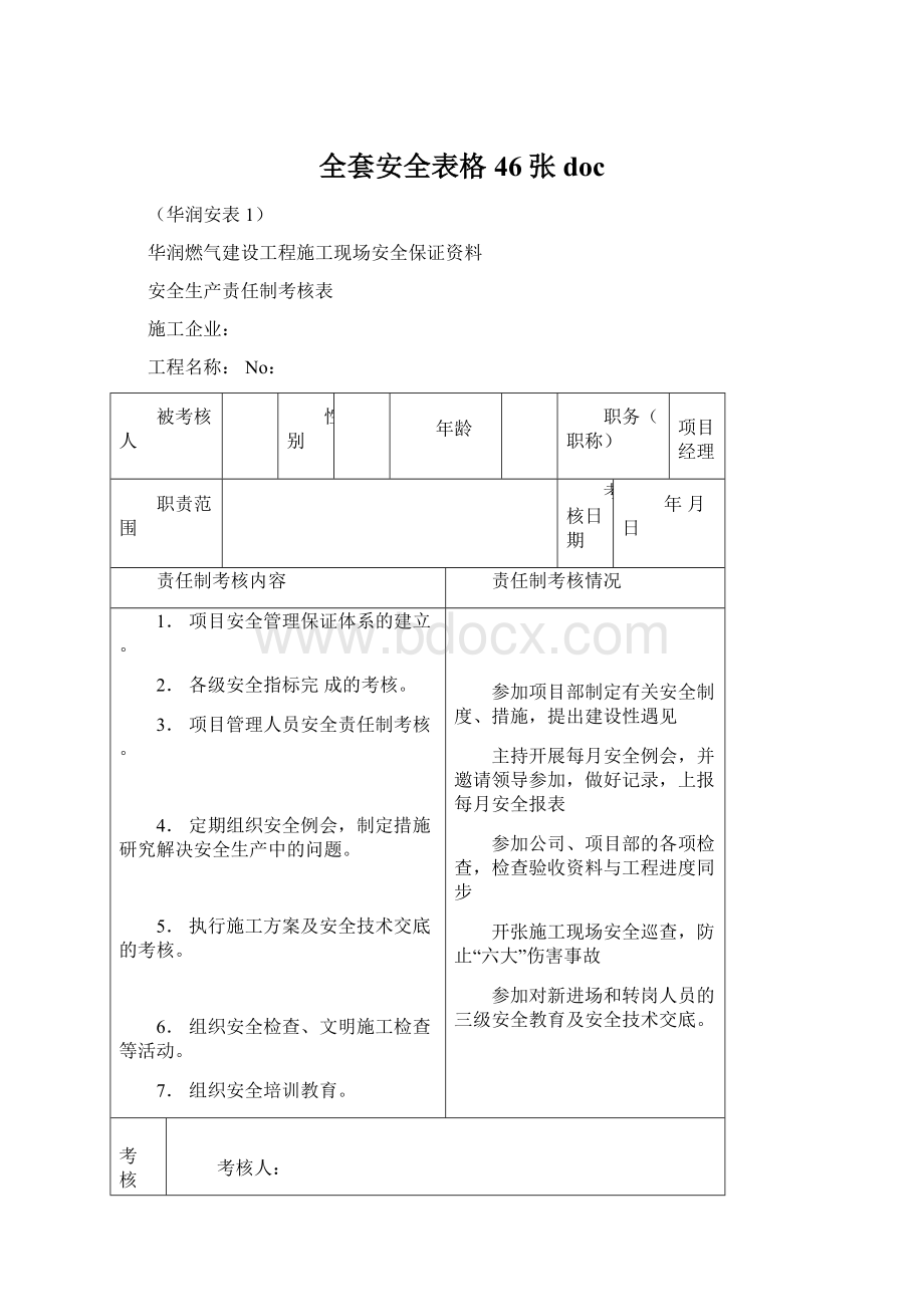 全套安全表格46张docWord文档格式.docx_第1页