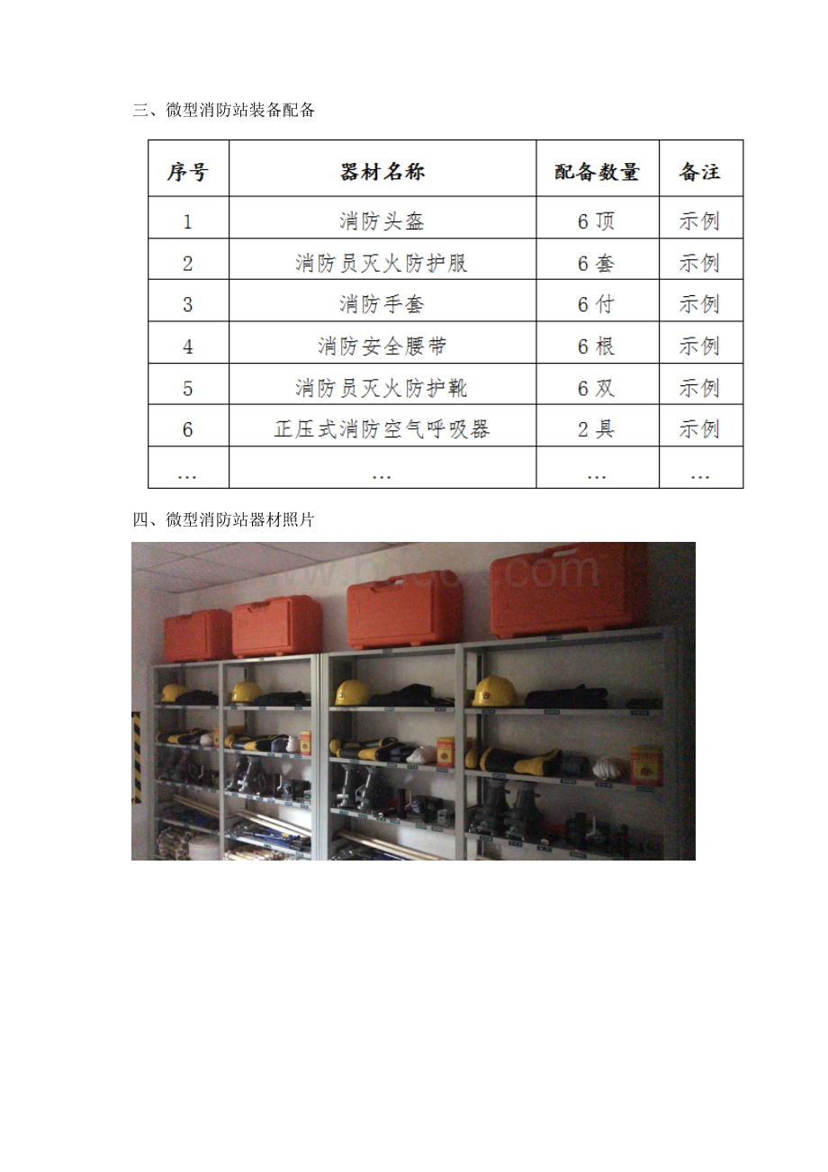 最全微型消防站档案模板.docx_第2页