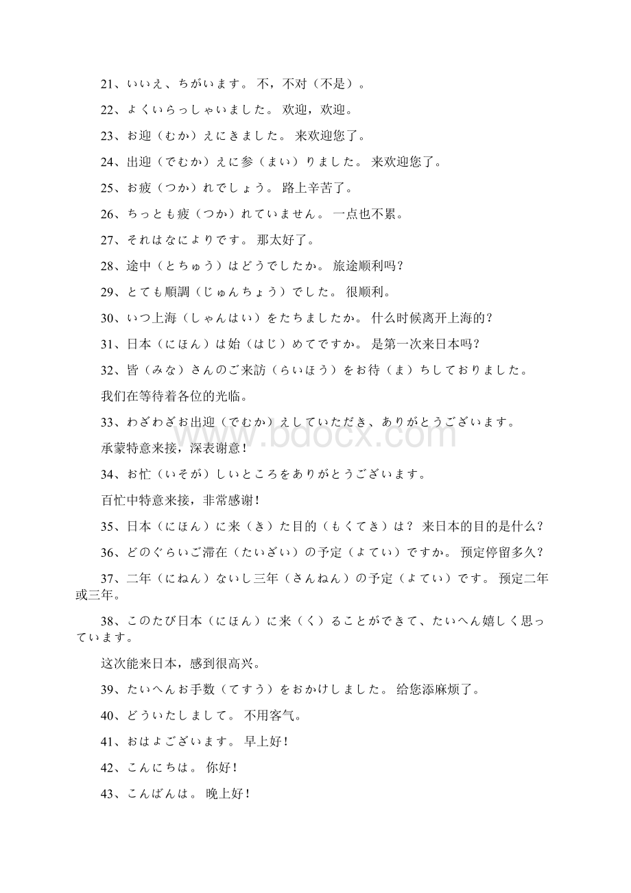 Cxahqw日语实用口语1000句.docx_第2页