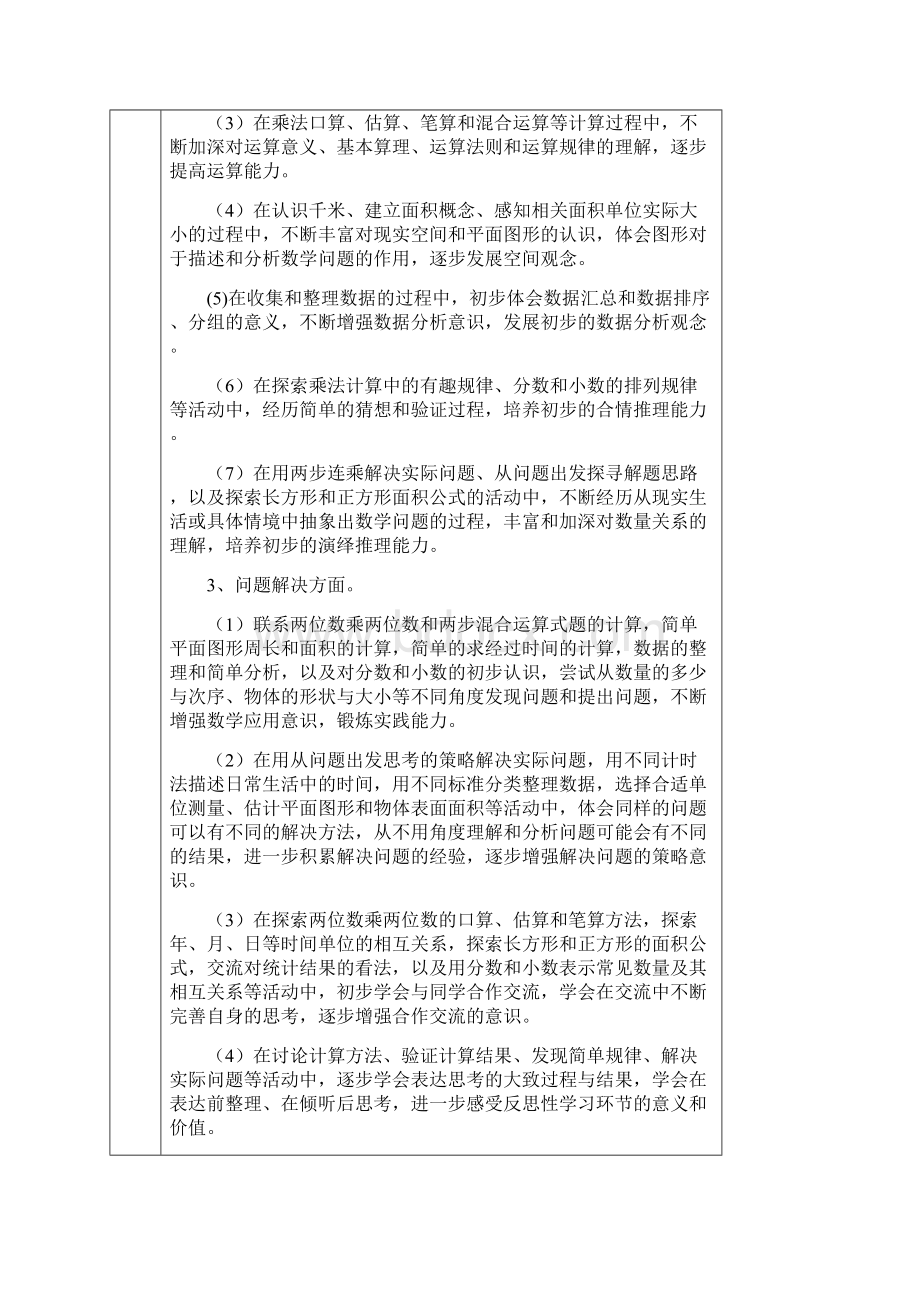 苏教版小学数学三年级下册各单元计划.docx_第2页