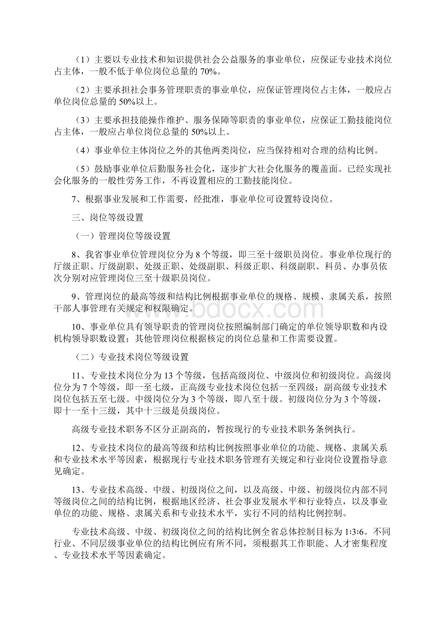 湖南省事业单位岗位设置管理实施意见.docx_第2页