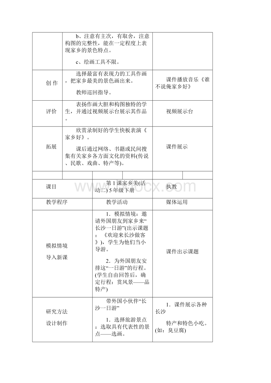 小学五年美术教案下.docx_第3页