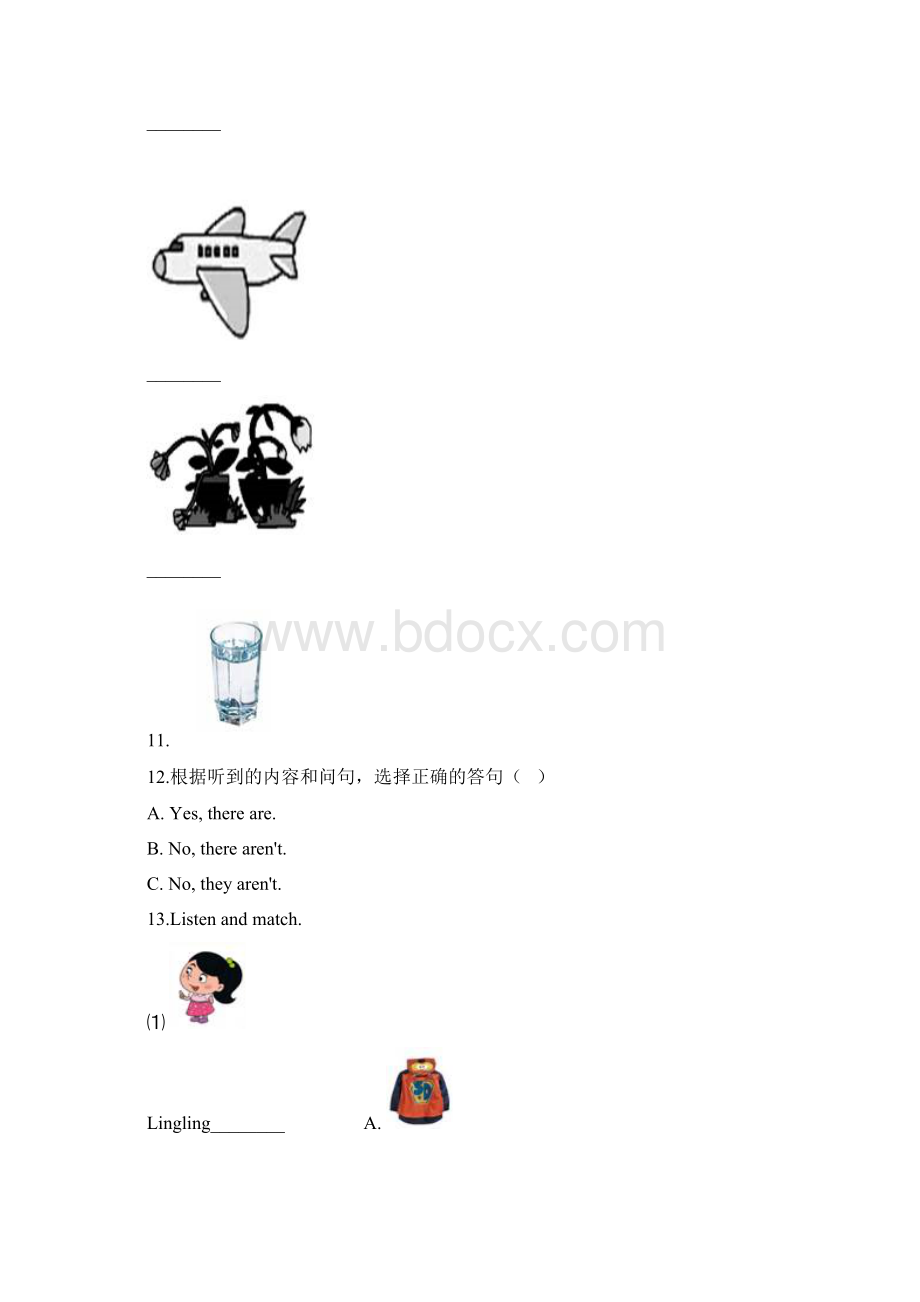 六年级英语下册人教新起点版期末考试模拟试题含答案.docx_第3页