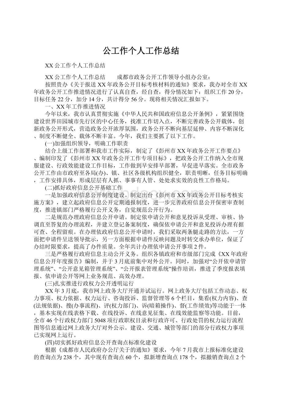 公工作个人工作总结.docx_第1页