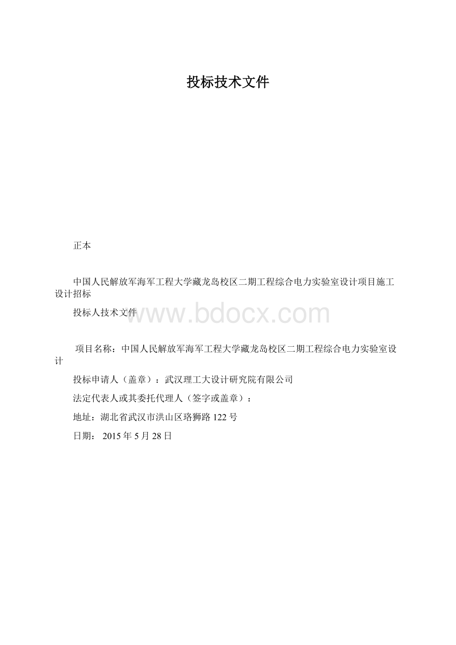 投标技术文件.docx_第1页