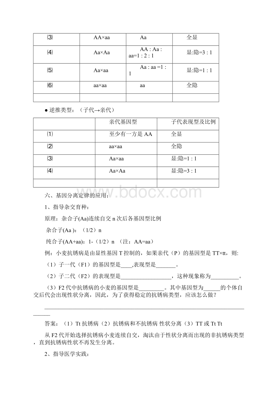 高中生物必修二复习资料.docx_第3页