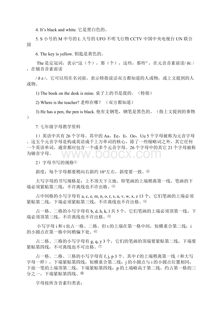 新人教版英语七年级上册知识点.docx_第3页