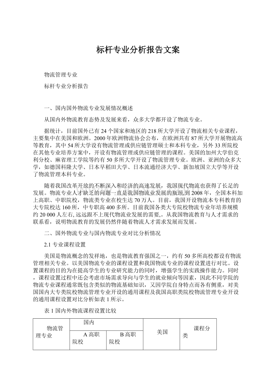 标杆专业分析报告文案.docx_第1页