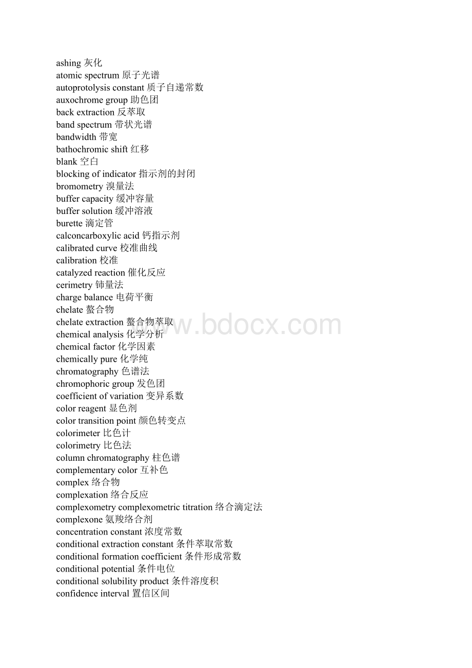 常用分析化学专业英语词汇Word格式文档下载.docx_第2页