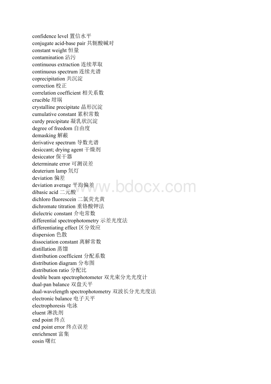 常用分析化学专业英语词汇Word格式文档下载.docx_第3页