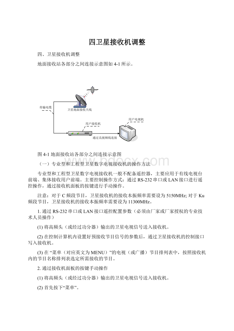 四卫星接收机调整.docx