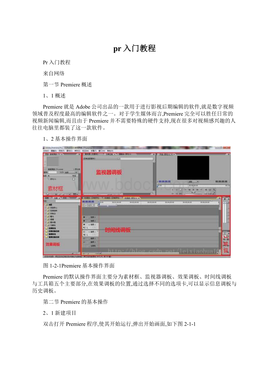 pr入门教程.docx_第1页