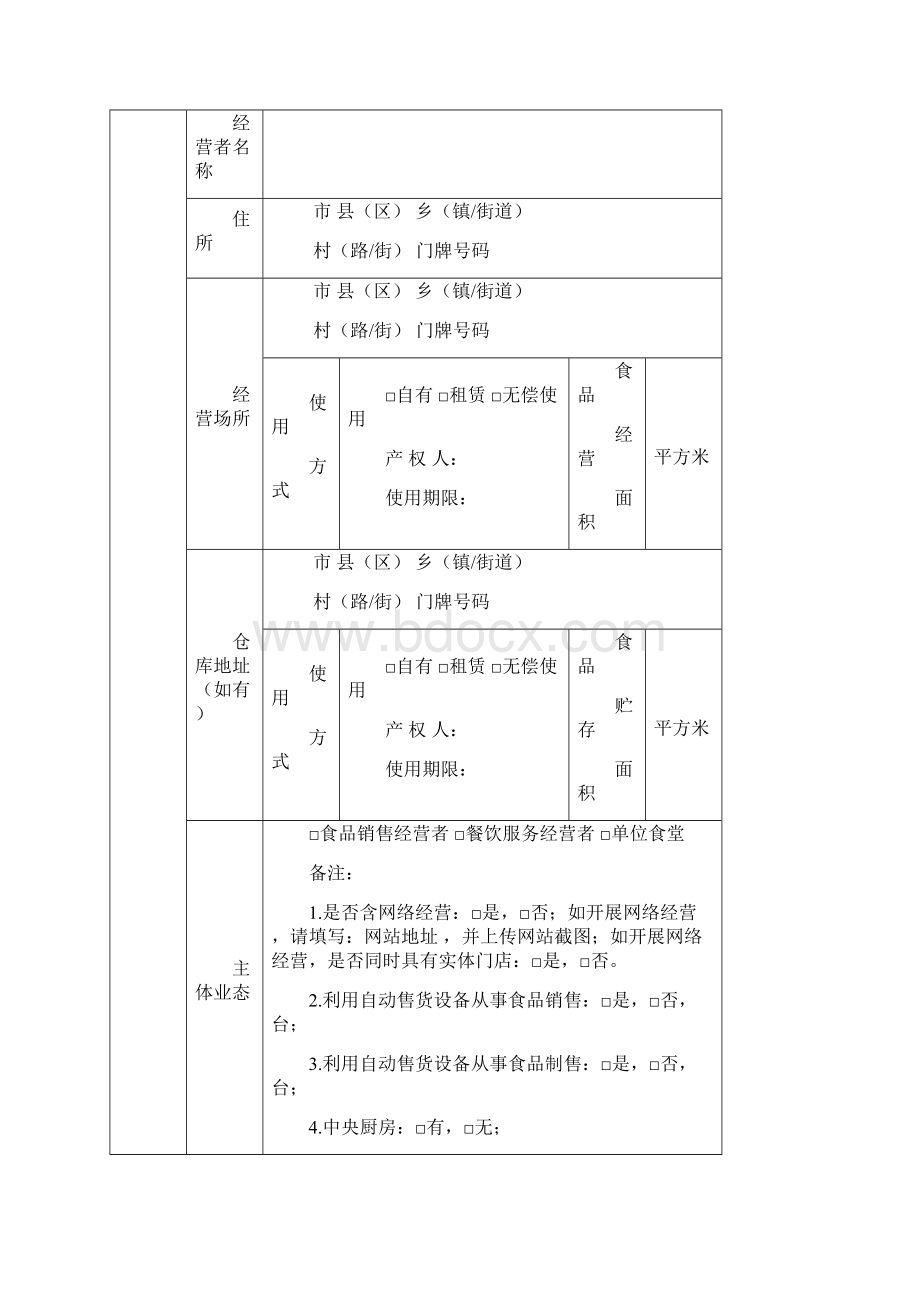 食品经营许可延续申请书.docx_第3页