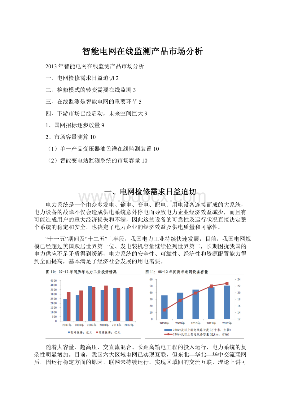 智能电网在线监测产品市场分析.docx